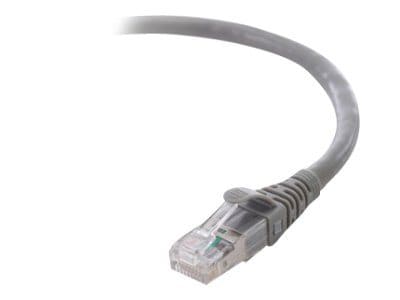 Belkin Cat6 1ft Grey Ethernet UTP Patch Cable, Snagless, Molded, RJ45, M/M, 1'