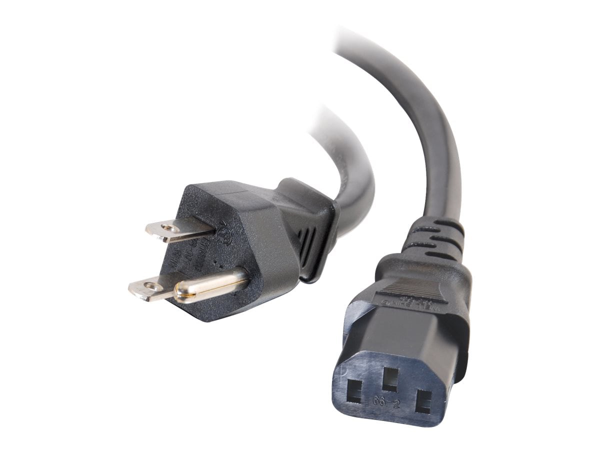 C2G 4ft Universal Power Cord - 16 AWG - NEMA 5-15P to IEC320C13 - TAA Compliant