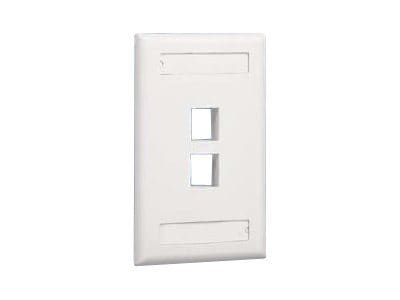 Panduit NetKey Flush Mount Screw-On Faceplates with Labeling - faceplate