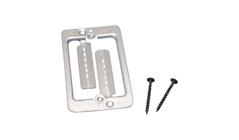 Erico Single Gang Low-Voltage Mounting Plate with Screws