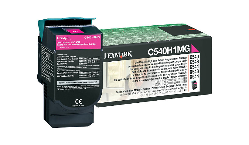 Lexmark - High Yield - magenta - original - toner cartridge - LCCP, LRP