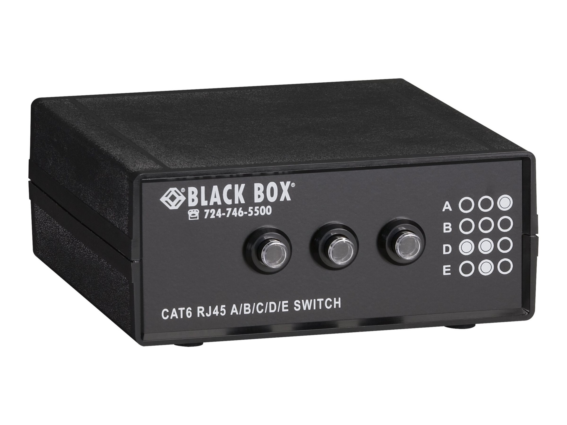 Black Box 4-to-1 CAT6 10-GbE Manual Switch (ABCD) - switch
