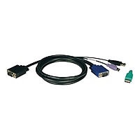 Tripp Lite 15ft USB / PS2 Cable Kit for KVM Switches B040 / B042 Series KVMs 15' - keyboard / video / mouse (KVM) cable