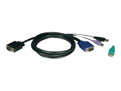 Trousse de câble combiné KVM Tripp Lite USB / PS/2 10 pi pour B040 et B042