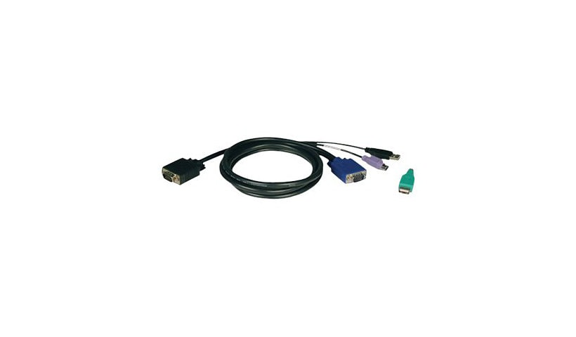 Trousse de câble combiné KVM Tripp Lite USB / PS/2 10 pi pour B040 et B042