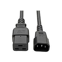 Eaton Tripp Lite Series Power Cord, C19 to C14 - Heavy-Duty, 15A, 250V, 14 AWG, 10 ft. (3.05 m), Black - power cable -