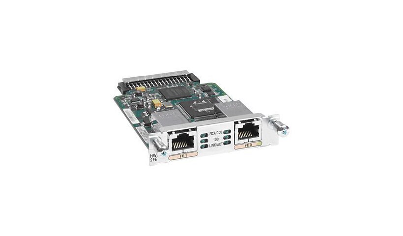 Cisco High-Speed - expansion module - HWIC - 10/100 Ethernet x 2