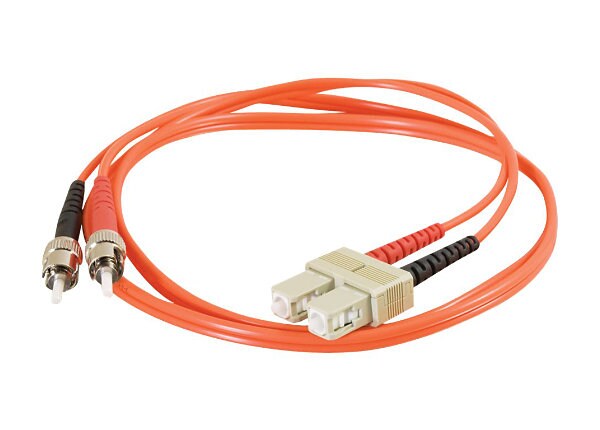 C2G 2m SC-ST 62.5/125 OM1 Duplex Multimode PVC Fiber Optic Cable - Orange - patch cable - 2 m