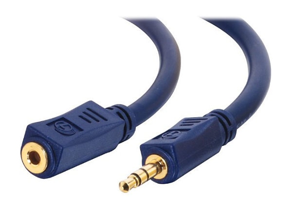C2G Velocity 25ft Velocity 3.5mm M/F Stereo Audio Extension Cable - audio extension cable - 7.6 m