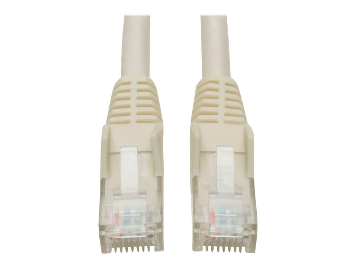 Eaton Tripp Lite Series Cat6 Gigabit Snagless Molded (UTP) Ethernet Cable (RJ45 M/M), PoE, White, 2 ft. (0.61 m) - patch