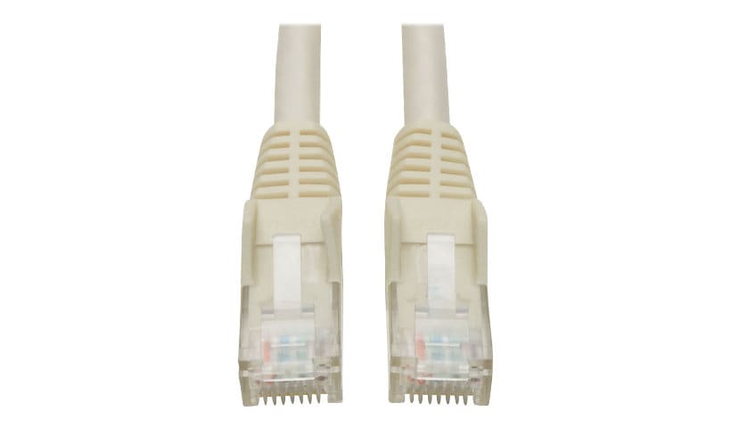 Eaton Tripp Lite Series Cat6 Gigabit Snagless Molded (UTP) Ethernet Cable (RJ45 M/M), PoE, White, 2 ft. (0.61 m) - patch