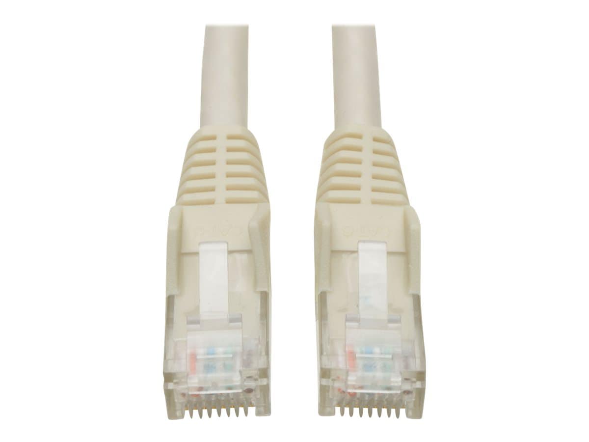 Eaton Tripp Lite Series Cat6 Gigabit Snagless Molded (UTP) Ethernet Cable (RJ45 M/M), PoE, White, 3 ft. (0.91 m) - patch