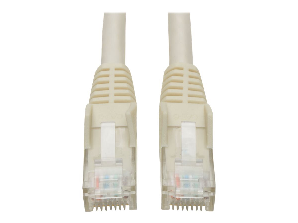 Eaton Tripp Lite Series Cat6 Gigabit Snagless Molded (UTP) Ethernet Cable (RJ45 M/M), PoE, White, 5 ft. (1.52 m) - patch