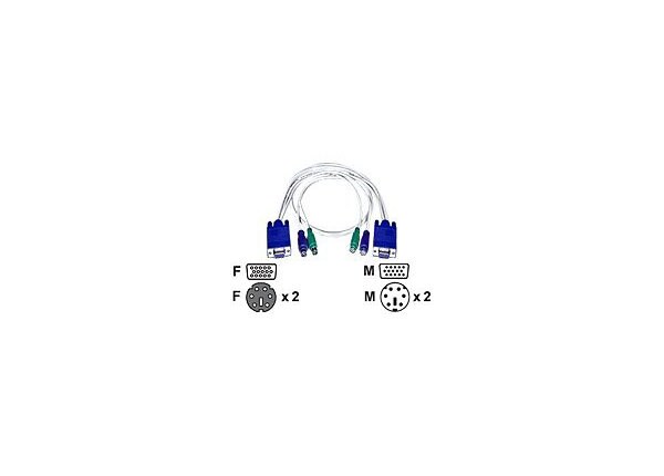 Network Technologies 3 in one KVM cable