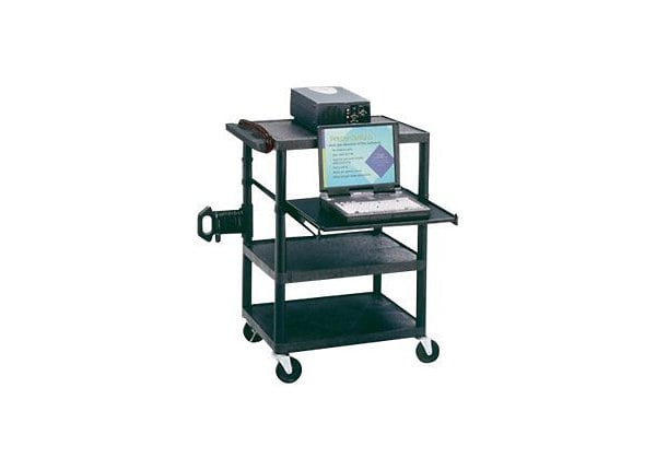 Quartet Duracart Multimedia Projector Cart with Laptop Shelf - cart