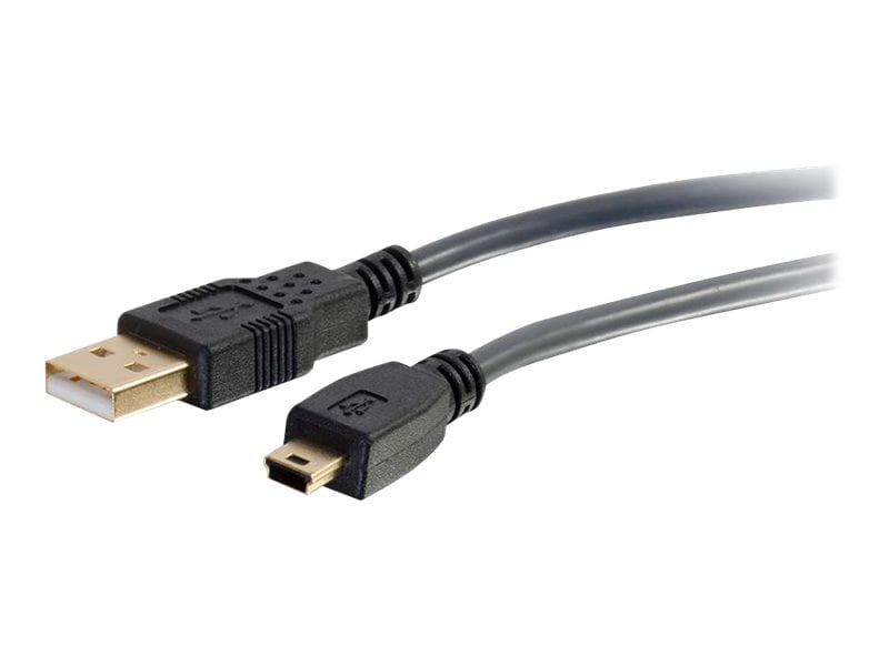 C2G Ultima Series 16.4ft USB A to USB Mini B Cable - USB to Mini B Cable - USB 2.0 - Black - M/M