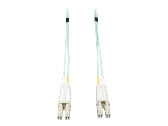 Tripp Lite 30M 10Gb Duplex Multimode 50/125 OM3 Fiber Cable LC/LC Aqua 100'