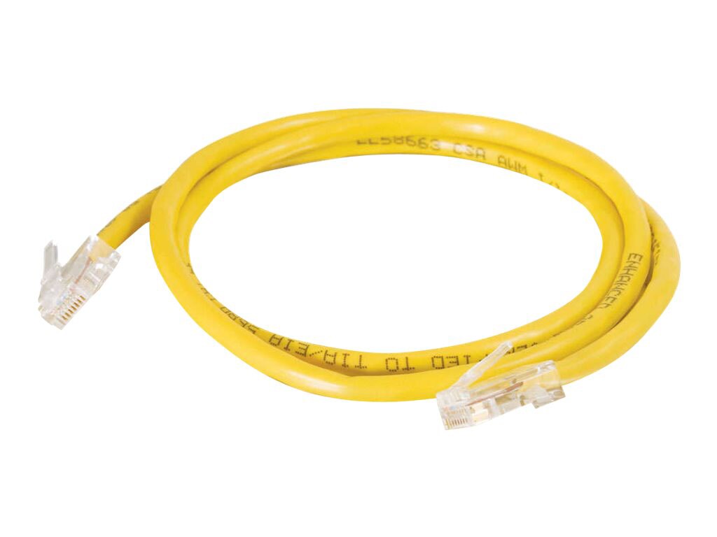 C2G 7ft Cat5e Non-Booted Unshielded Network Crossover Patch Cable - Yellow