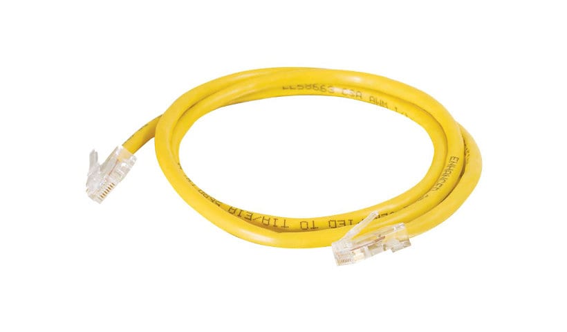 C2G 7ft Cat5e Non-Booted Unshielded Network Crossover Patch Cable - Yellow