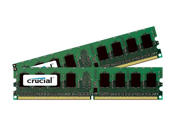 Crucial - DDR2 - 4 GB: 2 x 2 GB - DIMM 240-pin