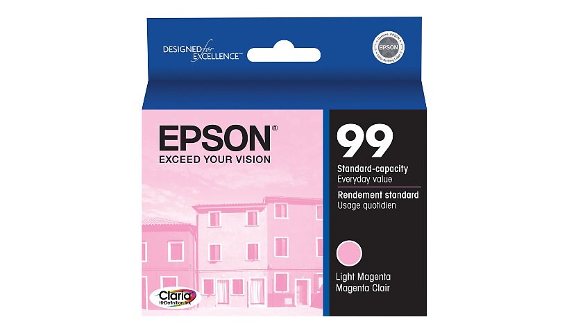 Epson 99 With Sensor - light magenta - original - ink cartridge