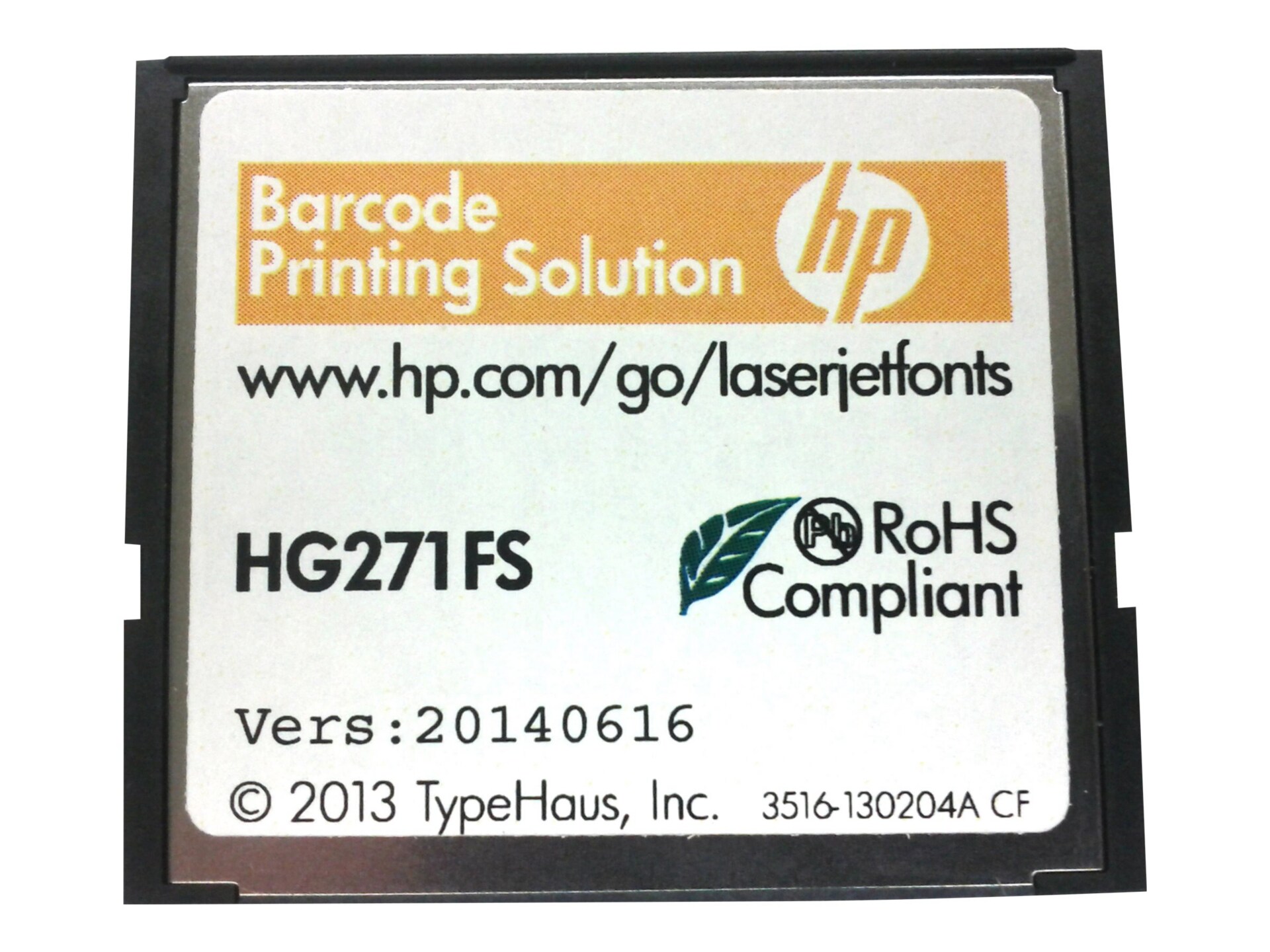 HP BarCode CF Printing Solution ROM