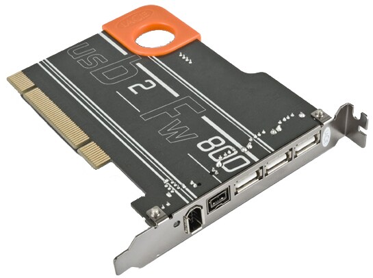 LaCie Firewire 400 & 800 | USB 2.0 PCI Card Design by Sismo - USB / FireWire adapter - 2 ports