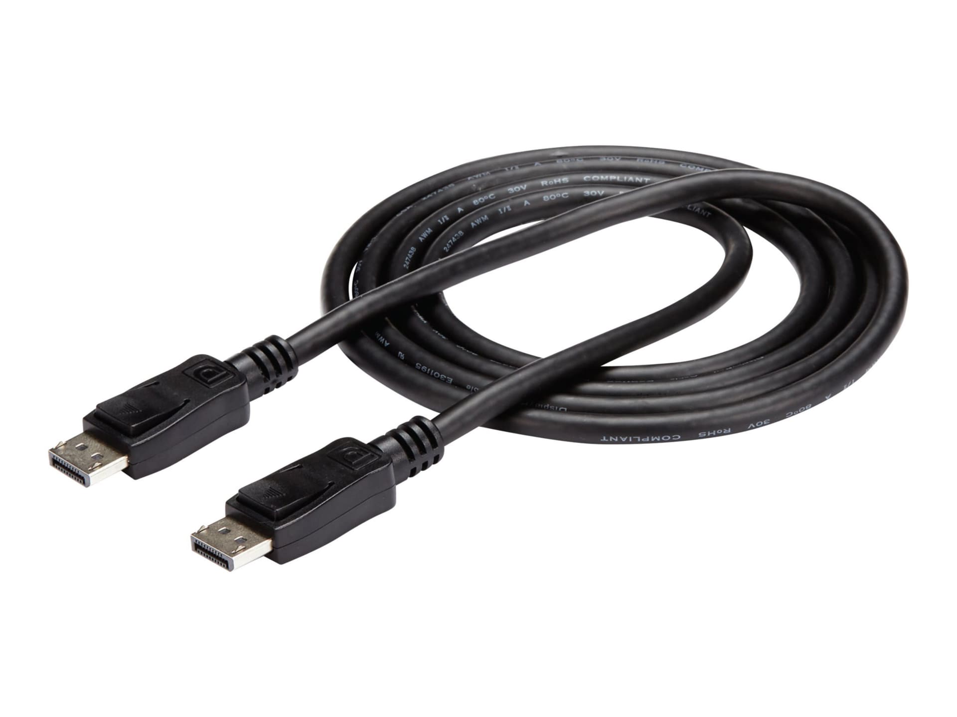 StarTech.com 6ft (2m) DisplayPort 1,2 Cable, 4K x 2K UHD VESA Certified DisplayPort Cable, DP Cable/Cord for Monitor, w/