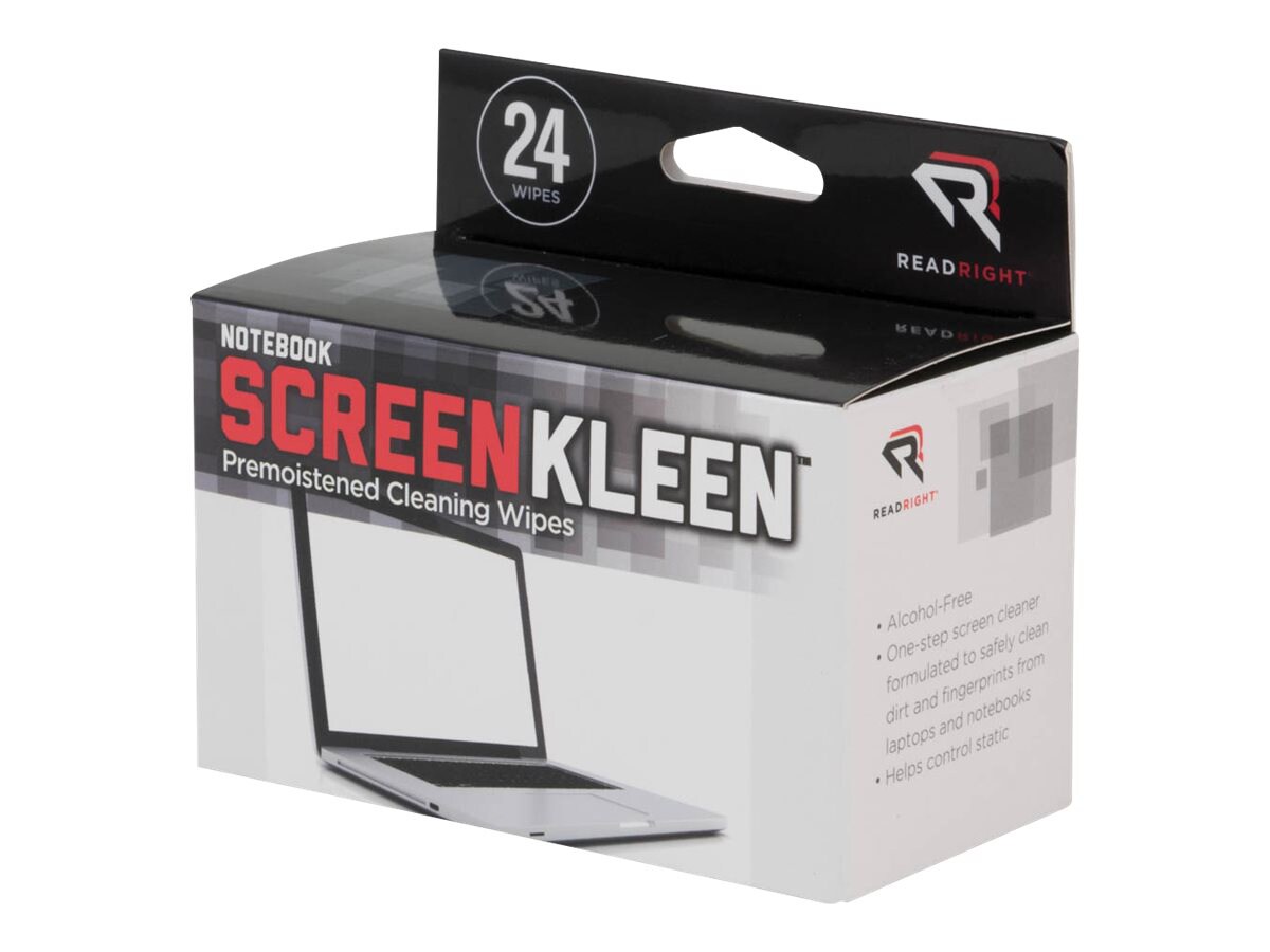 Advantus Read Right Screen Kleen - cleaning wipes