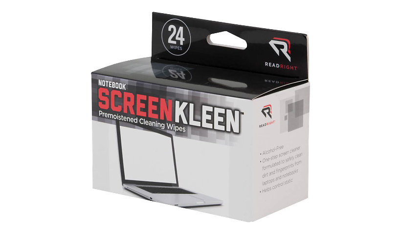 Advantus Read Right Screen Kleen - cleaning wipes