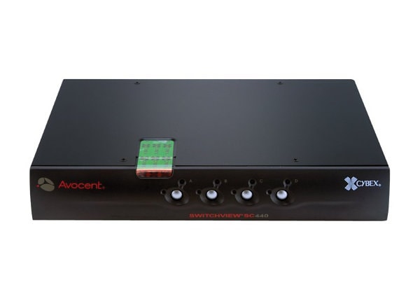 Avocent SwitchView SC NIAP EAL4+ Secure 4 port KVM Switch-USB,DVI-I,CAC