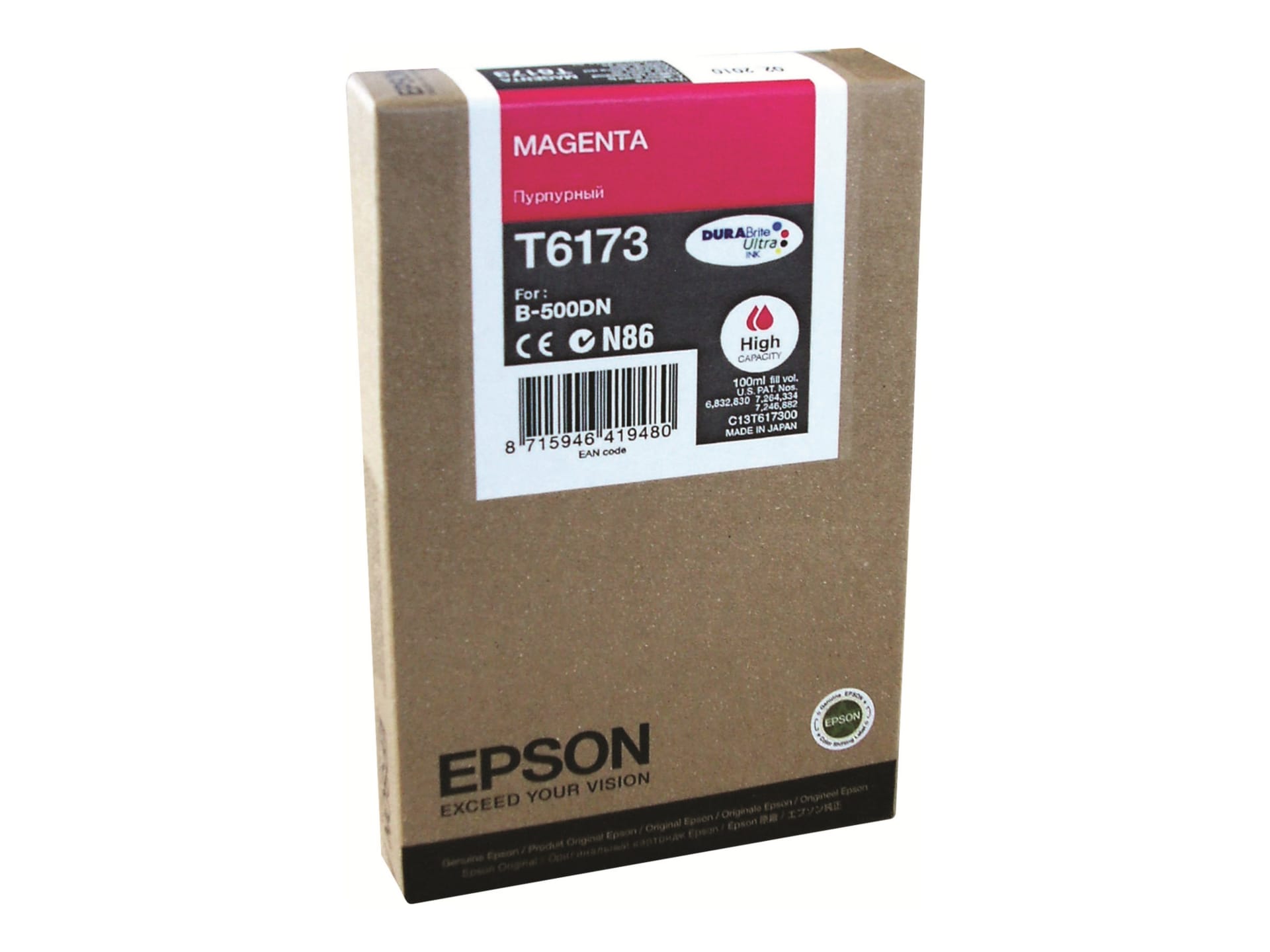 Epson T6173 - High Capacity - magenta - original - ink cartridge