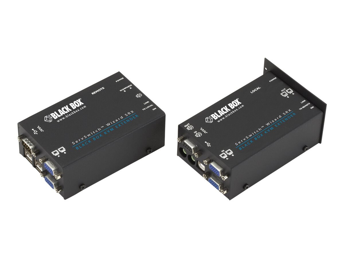 Black Box ServSwitch Wizard USB SRX Dual-Video - KVM / audio / serial / USB extender