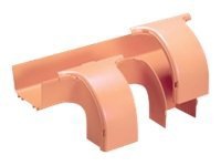 Panduit FiberRunner 6x4 Dual Downspout - cable raceway dual downspout