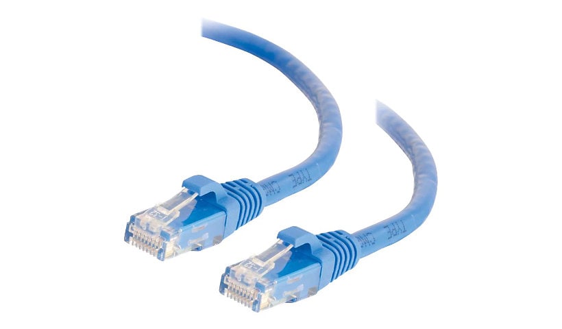 C2G Câble de raccordement réseau Ethernet non blindé (UTP) Cat6 sans accroc de 1,5 m - Bleu - cordon de raccordement - 1.5 m - bleu