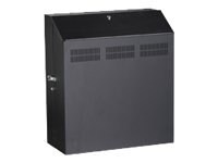 Black Box Low-Profile Secure Wallmount Cabinet, 6U 
