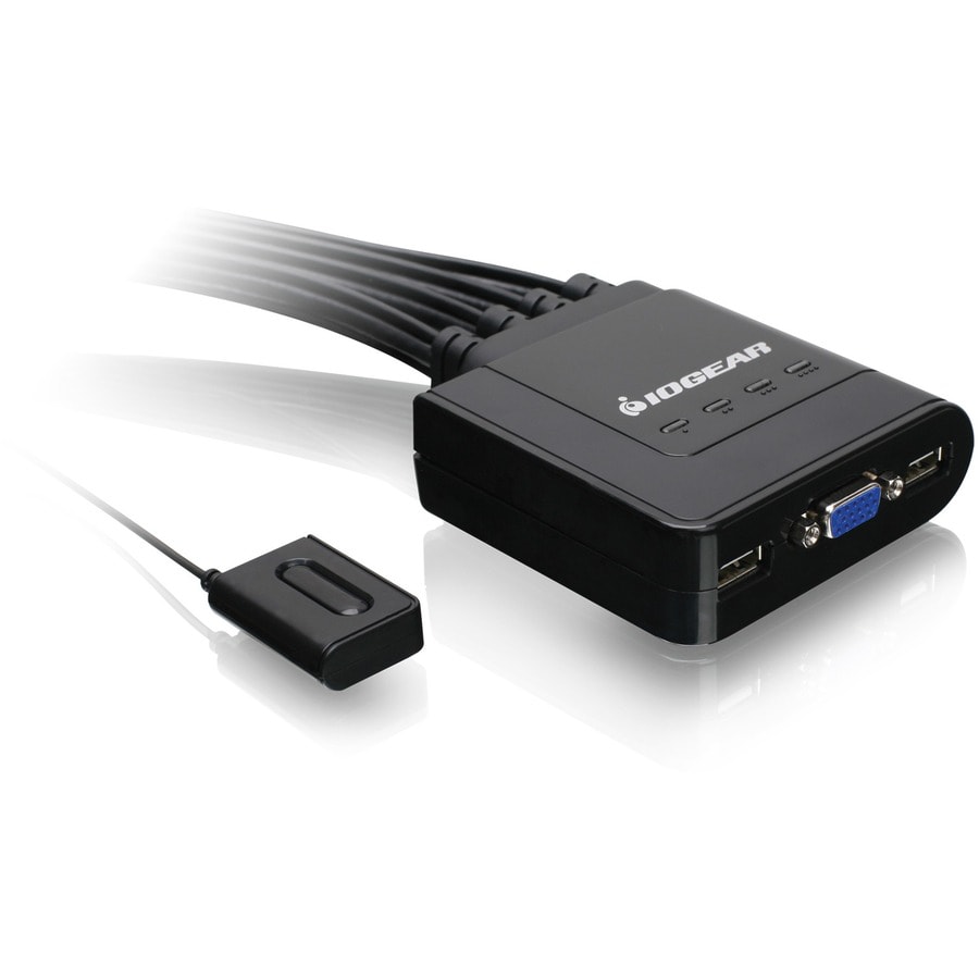 Iogear USB VGA Cable KVM Switch 4-Port