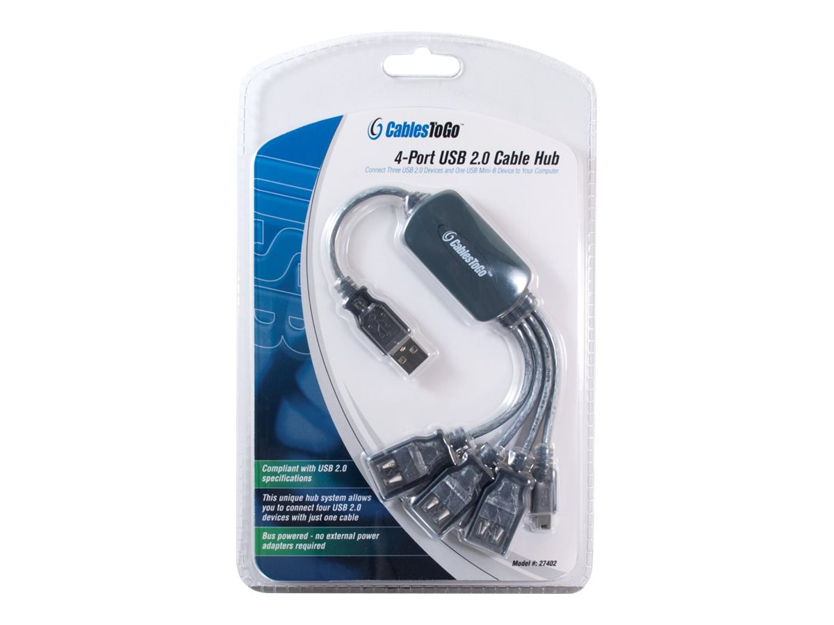 C2G 11in 4-Port USB Splitter - Thumbnail 2