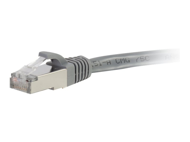 Thumbnail 3 of 10 for C2G 100ft Cat5e Snagless Shielded (STP) Ethernet Cable - Cat5e Network Patch Cable - PoE - Gray
