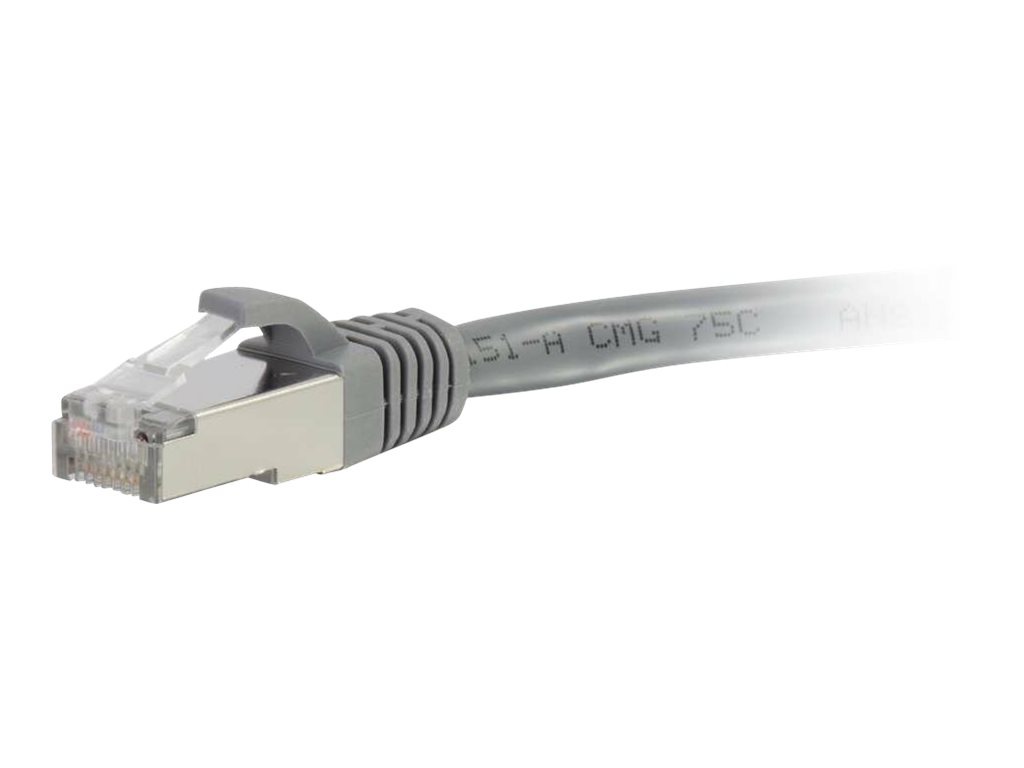 Thumbnail 4 of 10 for C2G 100ft Cat5e Snagless Shielded (STP) Ethernet Cable - Cat5e Network Patch Cable - PoE - Gray