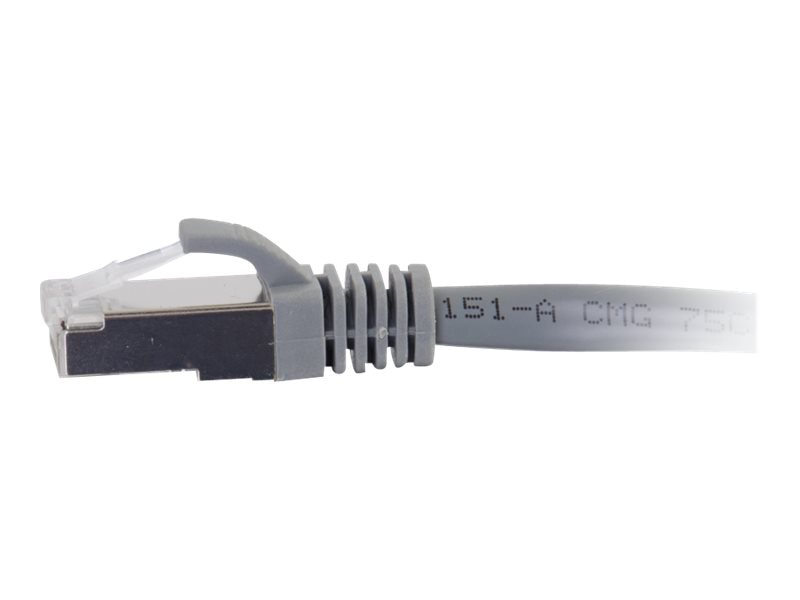 Thumbnail 5 of 10 for C2G 100ft Cat5e Snagless Shielded (STP) Ethernet Cable - Cat5e Network Patch Cable - PoE - Gray