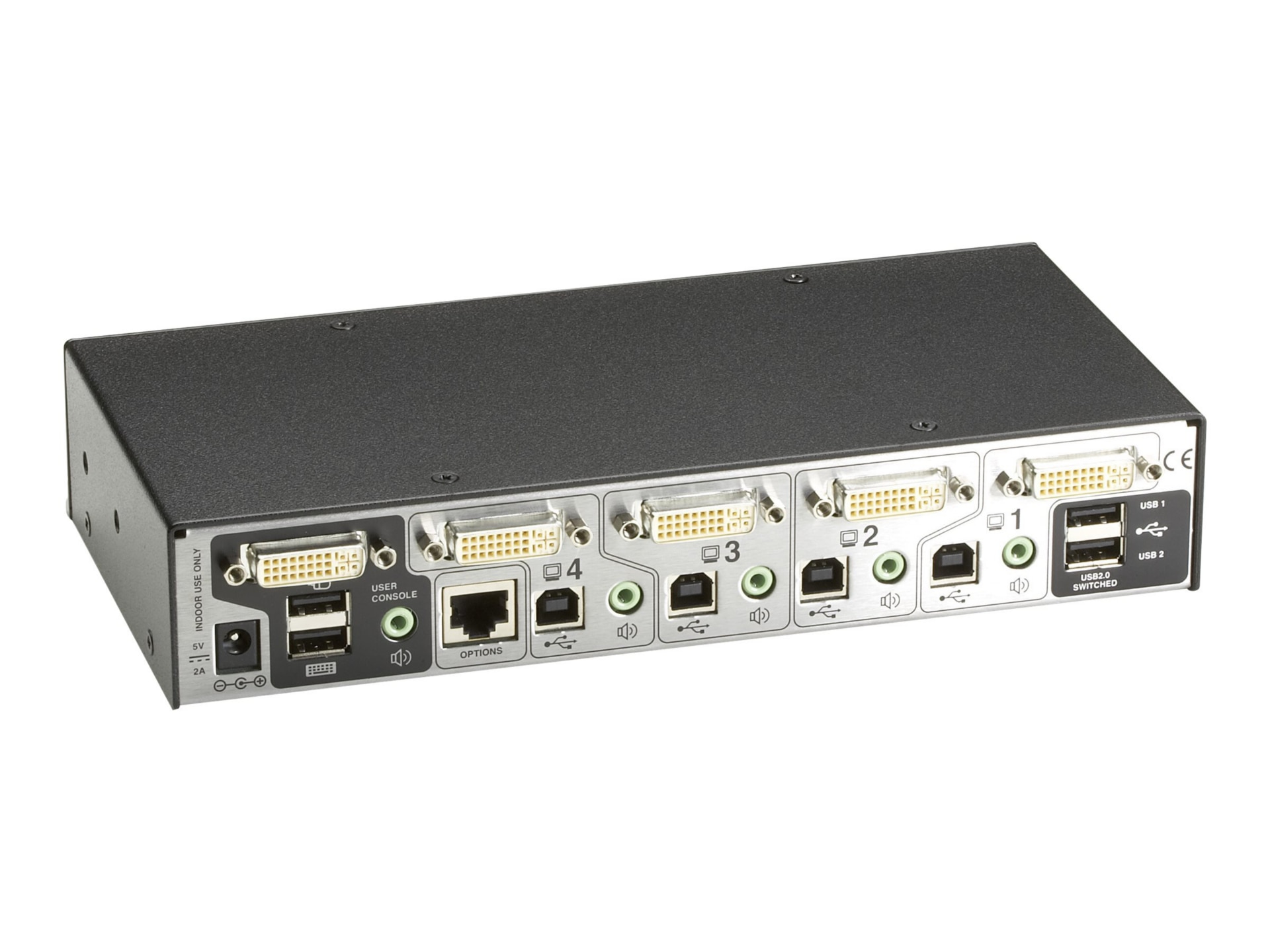 Thumbnail 2 of 2 for Black Box ServSwitch Wizard DVI DL (USB) - KVM switch - 4 ports