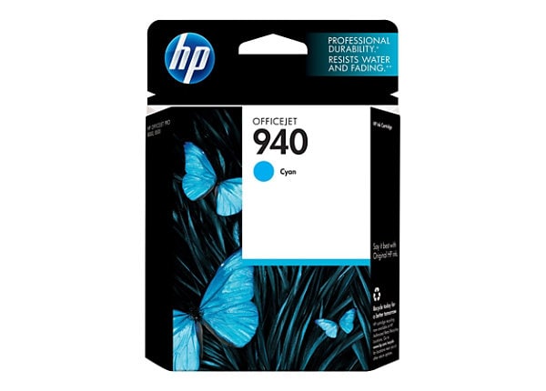 HP 940 (C4903AN) Cyan Original Ink Cartridge      
