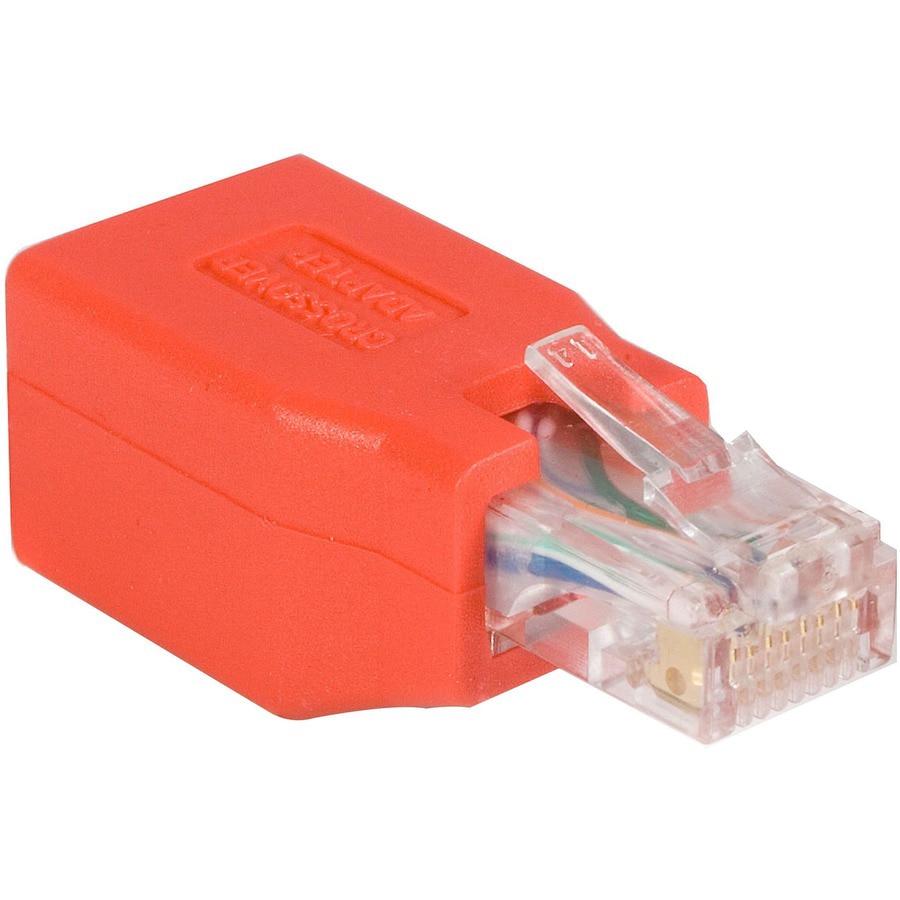 StarTech.com Gigabit CAT6 Ethernet Crossover Adapter - Red Network Cable