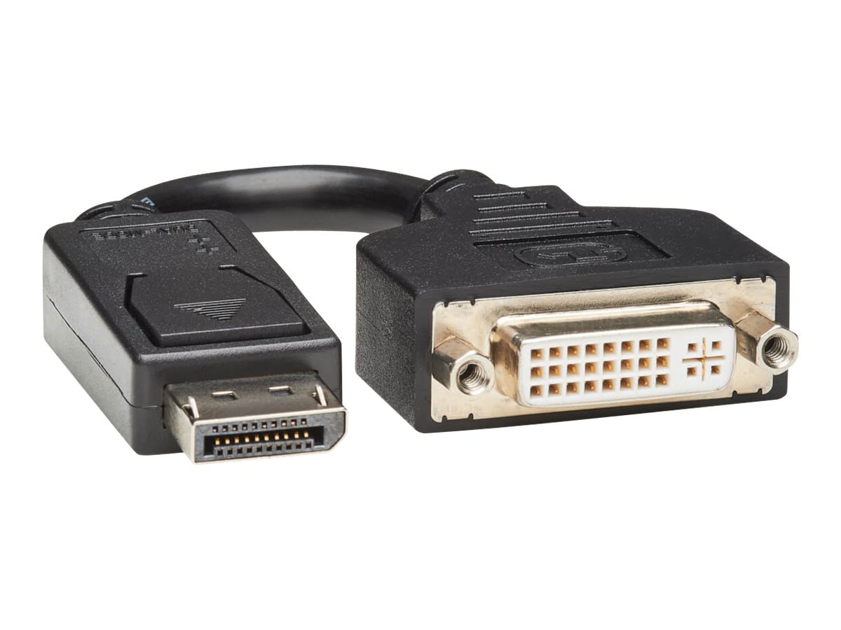 Tripp Lite DisplayPort to DVI Adapter Video Converter DP-M to DVI-I-F 6in