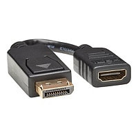 Eaton Tripp Lite Series DisplayPort to HDMI Video Adapter Video Converter (M/F), HDCP, Black, 6 in. (15 cm) - adapter -