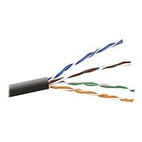 Belkin Cat5e/Cat5 1000ft Black Stranded Bulk Cable, PVC, 4PR, 24 AWG, 1000'