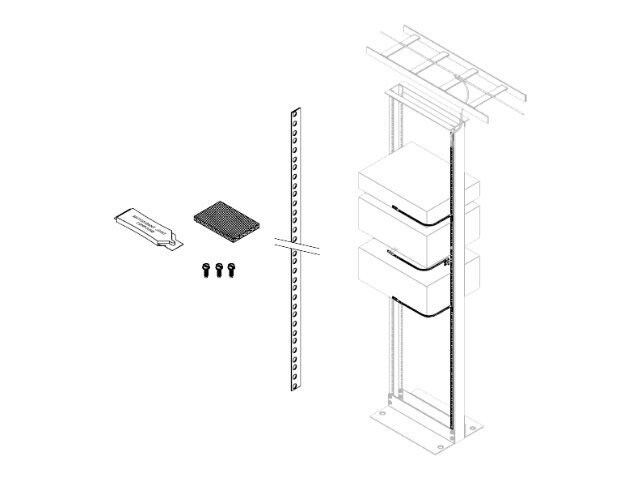 CPI Rack Ground Bar Kit - rack grounding bar - 45U