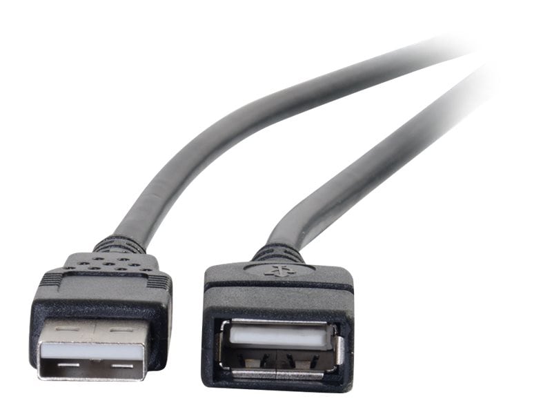 Thumbnail 3 of 5 for C2G 9.8ft USB Extension Cable - USB A to USB A Extension Cable - USB 2.0 - M/F