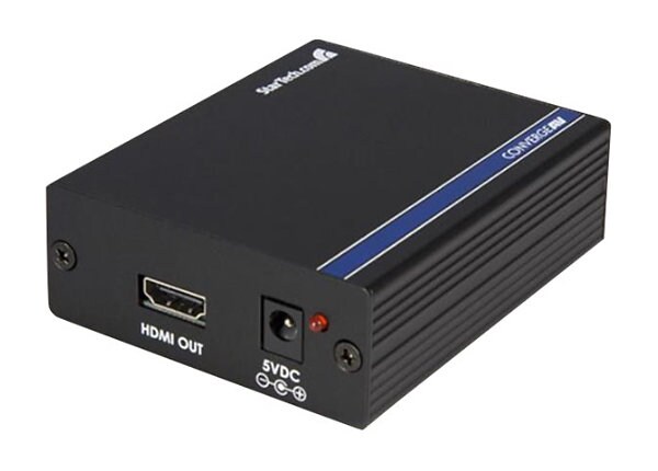StarTech.com DVI and Digital Audio to HDMI Converter - video converter - black